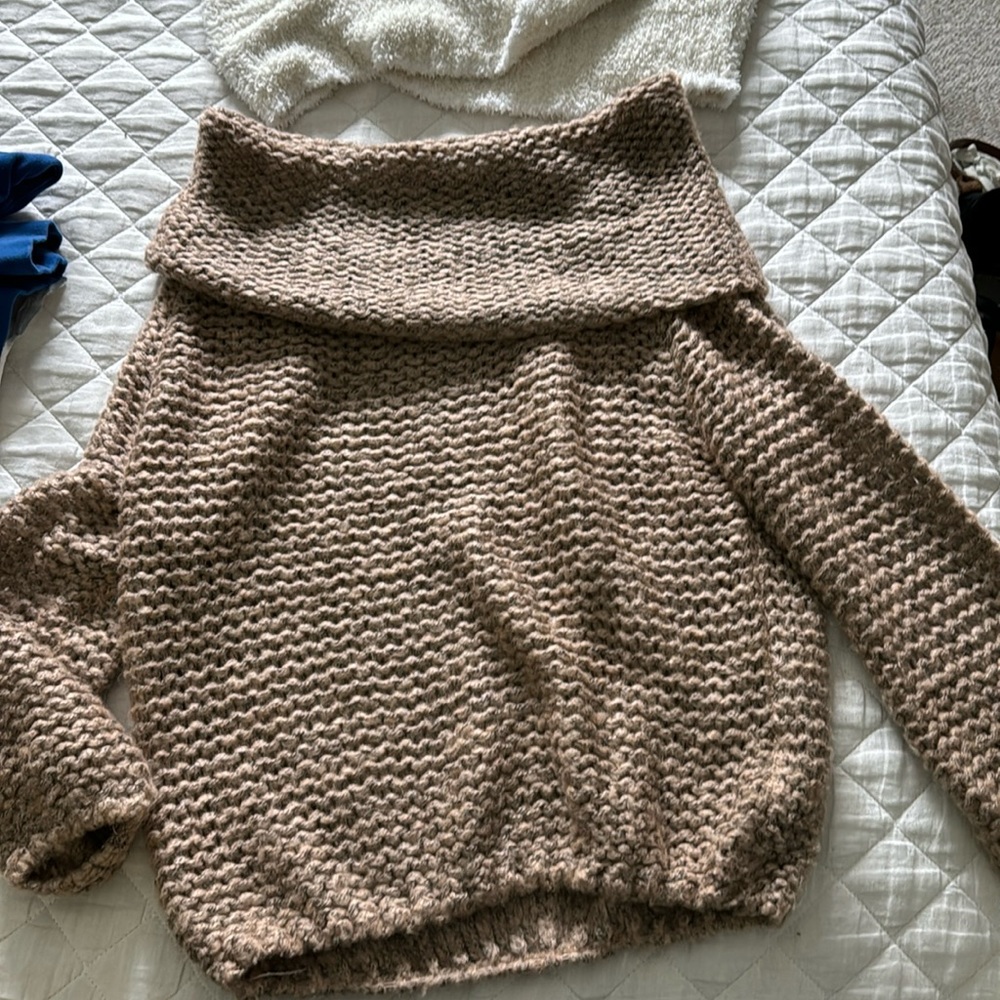 Off the shoulder sweater